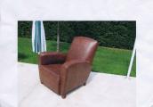 FAUTEUIL CUIR  MARRON